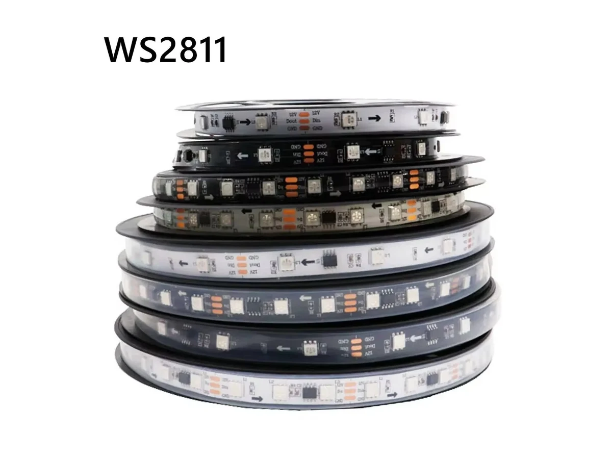 WS2811 and WS2818 high-voltage RGB addressable LED strips